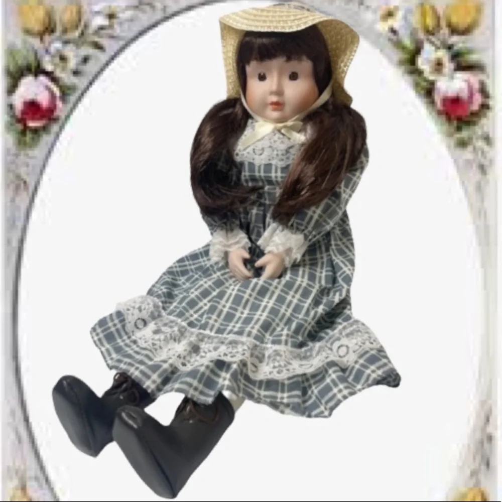 Vintage Doll Porcelain Molly Modern Farmhouse French Cottage Lace Vintage Toys